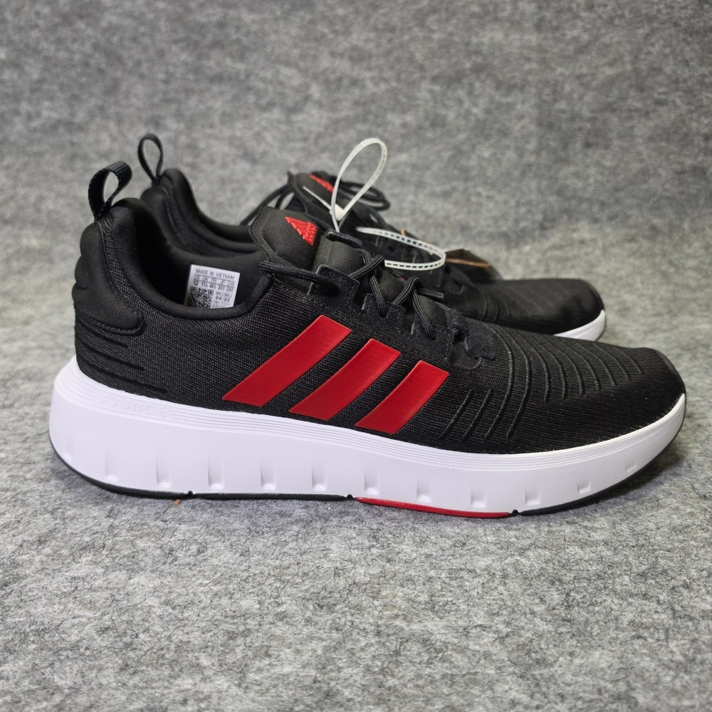 Adidas Mens Swift Run 23 Mesh Running Shoes Black Red IG4706 Size 11.5 nwob